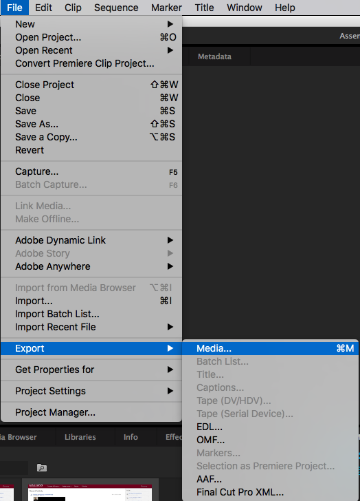 banana To interact priority Exporting Adobe Premiere file as MP4: EWU Canvas Student Support